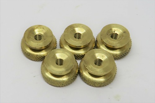 Brass spark plug thumb nuts - 5,