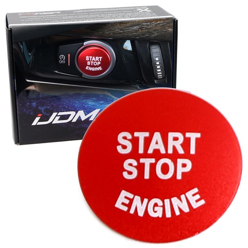 Red keyless engine push start - red,